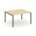 Стол переговорный SN-4P.SPRG-032.3 (1180х1180х750) (Тиквуд Светлый/Металл Антрацит)