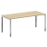 Стол рабочий руководителя на П-обр. м/к БП.СРР-5.8 1800x800x750 (Вяз Благородный/Нерж. Сталь)