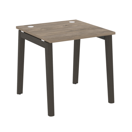 Стол рабочий на деревянных опорах Onix Wood OW.SP-0.8 780x800x750 (Тиквуд Темный/Дуб Темный)