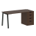 Стол письменный VR.SP-3-158.4.A 1580x720x750 (Серый/Белый Металл)