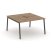 Рабочая станция 2-х сторонняя SN-4A.DRS-001 (980х1232х750) (Тиквуд Светлый/Металл Антрацит)