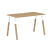 Стол прямой Forta FST 1167 1180x733x670 (Дуб Гамильтон/Черный графит)
