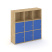 Стеллаж Locker Plus LK.K-003 1188x350x1203 (Дуб Аризона)