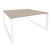 Рабочая станция на О-образном м/к Onix O.MO-D.RS-2.4.8 1580x1635x750 (Тиквуд Темный/Белый Металл)