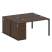 Рабочая станция с опорным шкафом-купе Metal System Style БП.РС-СШК-1.2 1610x1475x750 (Дуб Наварра/Серый металл)