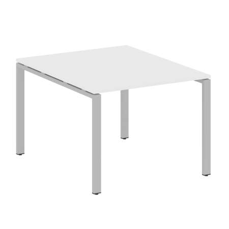 Переговорный стол 1 столешница Metal System Style БП.ПРГ-1.1 1000x1235x750 (Белый/Серый металл)