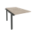 Наборный элемент рабочей станции на м/к Onix O.M-2.NRS-0.7 780x1475x750 (Тиквуд Темный/Белый Металл)