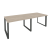 Стол переговорный Onix O.MO-PRG-2.2 2360x980x750 (Тиквуд Темный/Белый Металл)