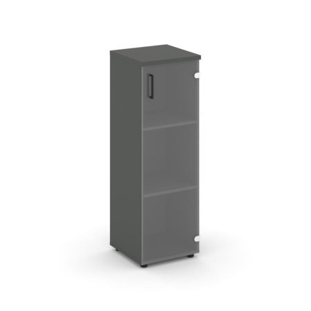 Шкаф средний узкий SN.STU-205(R) (400х400х1203) (Антрацит/Прозрачный)