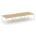Рабочая станция 2-х сторонняя SN-5P.DRS-061 (2940х1232х750) (Тиквуд Светлый/Металл Антрацит)