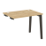 Стол-приставка к опорным элементам на деревянных опорах Onix Wood OW.SPR-1.7 980x720x750 (Тиквуд Светлый/Дуб Темный)