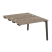 Стол-приставка двойной на деревянных опорах Onix Wood OW.D.SPR-2.7 1180x1475x750 (Тиквуд Светлый/Дуб Темный)
