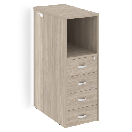Тумба с подсветкой 4 ящика проходная, средняя Onix O.R-TV-4.S 436x767x1185 (Дуб Аттик)