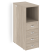 Тумба с подсветкой 4 ящика проходная, средняя Onix O.R-TV-4.S 436x767x1185 (Тиквуд Светлый)