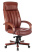 Кресло руководителя T-9922WALNUT светло-коричневый Leather EiCHel кожа крестов. металл/дерево (Темно-коричневый)