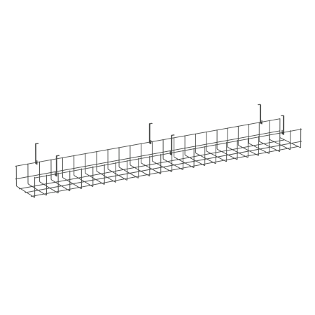 Кабель-канал сетчатый широкий KK-S-120 (Металл Антрацит)