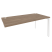 Стол-приставка на П-образном м/к к опорным элементам Onix O.MP-SPR-4.8 1580x800x750 (Тиквуд Светлый/Белый Металл)