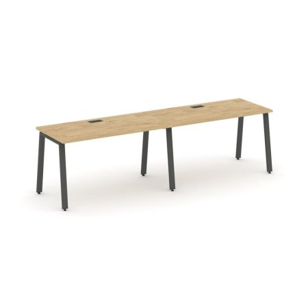Рабочая станция 1 сторонняя SN-6A.ORS-001 (1960х600х750) (Тиквуд Светлый/Металл Антрацит)