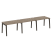 Рабочая станция на деревянных опорах Onix Wood OW.RS-3.2.8 3540x800x750 (Тиквуд Светлый/Дуб Темный)