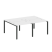 Рабочая станция на 4 раб. места Metal System Style БП.СМ-4.1 2000x1475x750 (Дуб Наварра/Серый металл)
