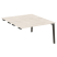 Стол-приставка двойной на деревянных опорах Onix Wood OW.D.SPR-3.8 1380x1635x750 (Тиквуд Светлый/Дуб Темный)