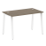 Стол письменный Metal System Style БА.СП-2 1200x720x750 (Дуб Наварра/Серый металл)