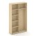 Шкаф-купе комбинированный SN.SHK.E-002 (1200х400х1982) (Антрацит/Тиквуд Светлый)