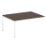 Проходной наборный элемент переговорного стола Metal System Style БП.ППРГ-4 1600x1235x750 (Дуб Наварра/Серый металл)