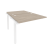 Наборный элемент рабочей станции на м/к Onix O.M-2.NRS-1.8 980x1635x750 (Тиквуд Темный/Белый Металл)