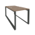 Рабочая станция на О-образном м/к Onix O.MO-D.RS-2.0.8 780x1635x750 (Тиквуд Темный/Белый Металл)