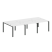 Рабочая станция на 6 раб. мест Metal System Style БП.СМ-6.1 3000x1475x750 (Дуб Наварра/Серый металл)