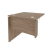 Стол-приставка левый к опорным элементам Onix O.SPR-0.8L 780x800x750 (Тиквуд Светлый)