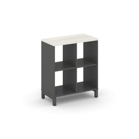 Каркас стеллажа 2 яруса SN.KS-220 (754х400х881) (Антрацит/Дуб Наварра/Металл Антрацит)