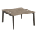 Рабочая станция на деревянных опорах Onix Wood OW.D.RS-2.3.7 1380x1475x750 (Тиквуд Светлый/Дуб Темный)