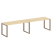Рабочая станция Metal System Style БО.СМ-2.4 3200x720x750 (Дуб Наварра/Серый металл)