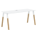 Стол прямой Forta FST 1567 1580x733x670 (Дуб Гамильтон/Черный графит)