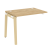 Наборный элемент рабочей станции на деревянных опорах Onix Wood OW.1.NRS-1.7 980x720x750 (Тиквуд Светлый/Дуб Темный)