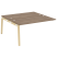 Наборный элемент рабочей станции на деревянных опорах Onix Wood OW.2.NRS-4.8 1580x1635x750 (Тиквуд Светлый/Дуб Темный)