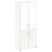 Шкаф для документов со стеклом белым LT.ST-1.2 R White (Вяз Благородный)