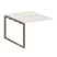 Проходной наборный элемент переговорного стола Metal System Style БО.ППРГ-1 1000x1235x750 (Дуб Наварра/Серый металл)