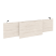 Царга стола руководителя Onix O.M-CSR-5 1540x450x54 (Дуб Аттик/Белый)