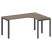 Стол криволинейный правый Metal System Style БП.СА-4 Пр 1600x1200x750 (Дуб Наварра/Серый металл)