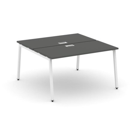 Рабочая станция 2-х сторонняя SN-4A.DRS-001 (980х1232х750) (Антрацит/Металл Белый)