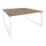 Рабочая станция на О-образном м/к Onix O.MO-D.RS-2.4.8 1580x1635x750 (Тиквуд Темный/Белый Металл)