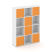 Стеллаж Locker Plus LK.K-006 1188x350x1593 (Дуб Аризона)