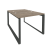 Рабочая станция на О-образном м/к Onix O.MO-D.RS-2.1.7 980x1475x750 (Тиквуд Темный/Белый Металл)