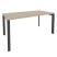 Стол рабочий на П-образном м/к Onix O.MP-SP-4.8 1580x800x750 (Тиквуд Темный/Белый Металл)