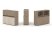 Тумба двойная + низкая надставка ES.NB.2N-3 (1500х410х1135) (Латте/Тиквуд Светлый)