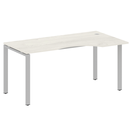 Стол криволинейный правый Metal System Style БП.СА-1 Пр 1600x900x750 (Дуб Наварра/Серый металл)