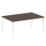 Стол для переговоров (1 столешница) на А-образном м/к Metal System Style БА.ПРГ-1.5 1800x1235x750 (Дуб наварра/Серый металл)